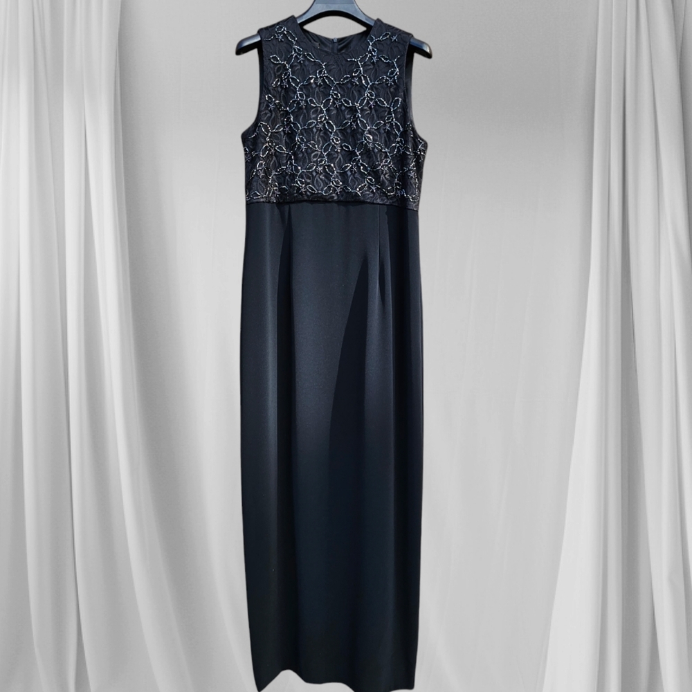 Vintage Evan Picone Evening Full Length Dress